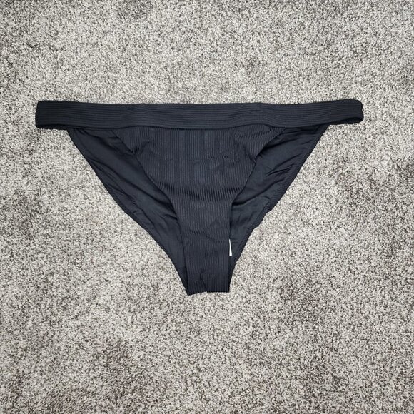 NWT Andie The Banded Cheeky Ribbed Bikini Bottom Black XXXL - Picture 5 of 8